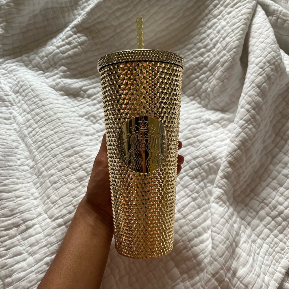 Gold Starbucks Tumbler